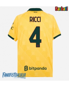 AC Milan Samuele Ricci #4 Tricou Fotbal Replică 2025-26 Barbati Treilea